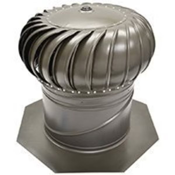 Master Flow GIC12WW Rotary Turbine Ventilator, Steel, Weathered Wood, Master Flow, Mfr#: GIC12WW